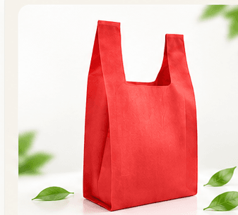 Red non-woven Hash Bag representing size 25.
