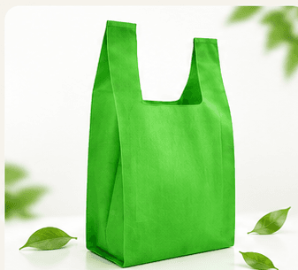 Green non-woven Hash Bag representing size 15.