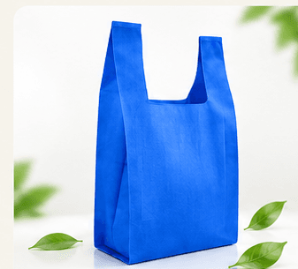 Blue non-woven Hash Bag representing size 22.