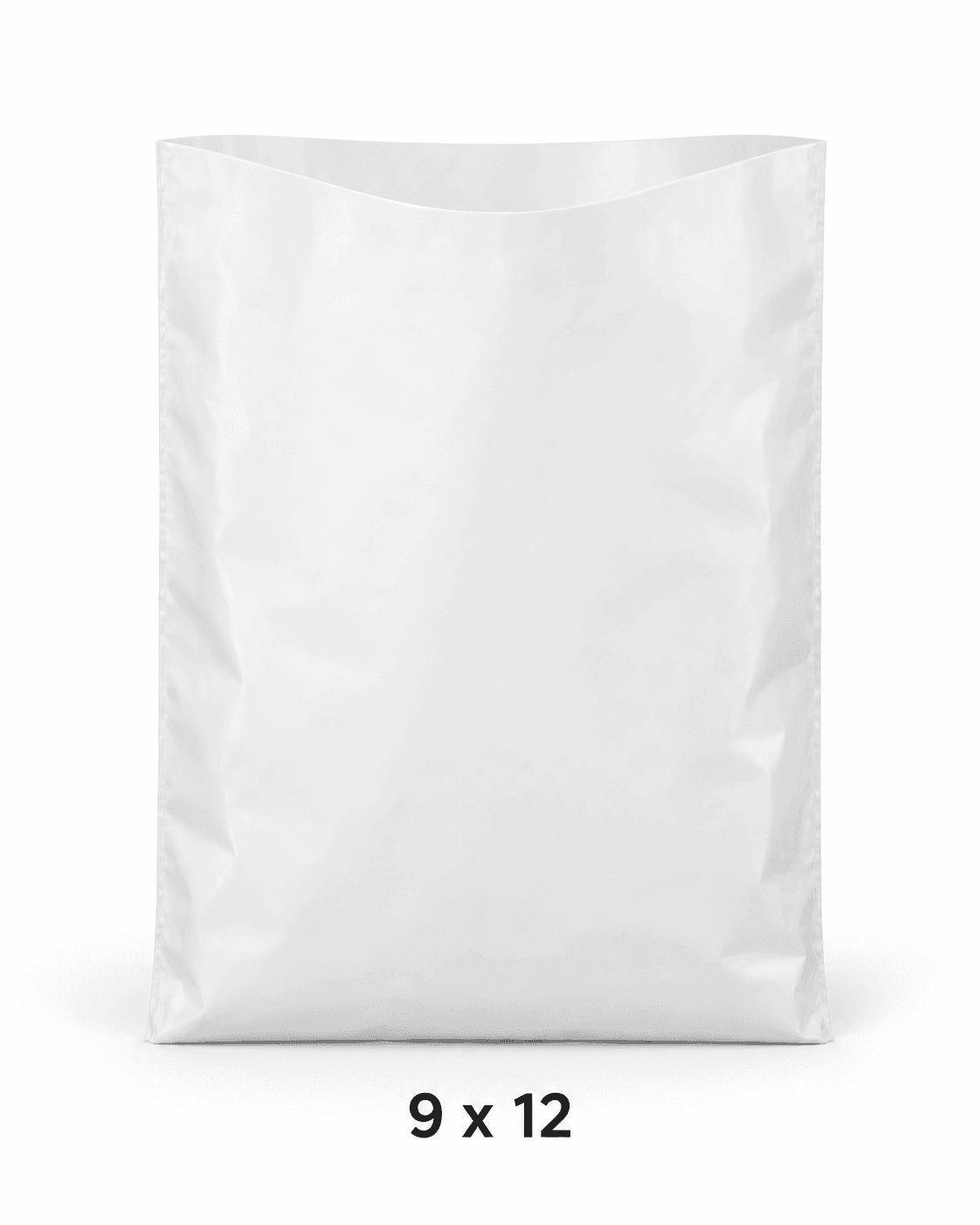 White Open Bag, size 9x12, for approximately two-kilogram packaging.